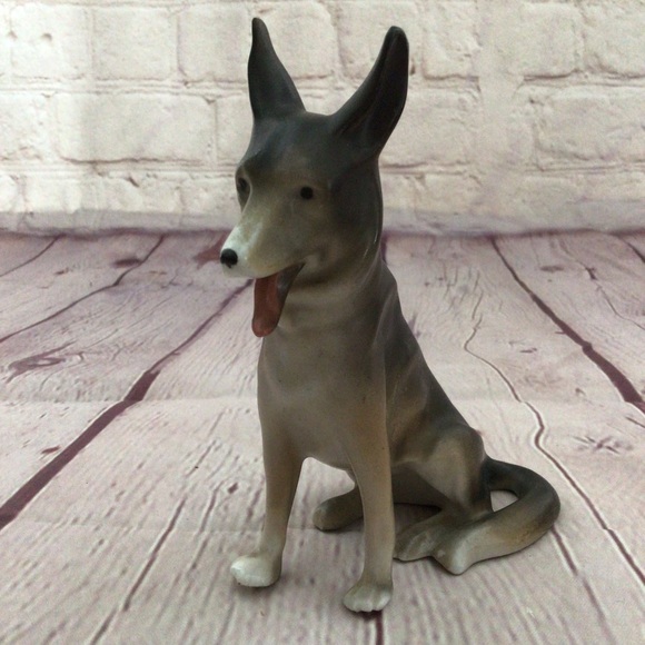 Vintage Other - Vintage Erphila German Shepherd Dog Figurine Made in Germany
